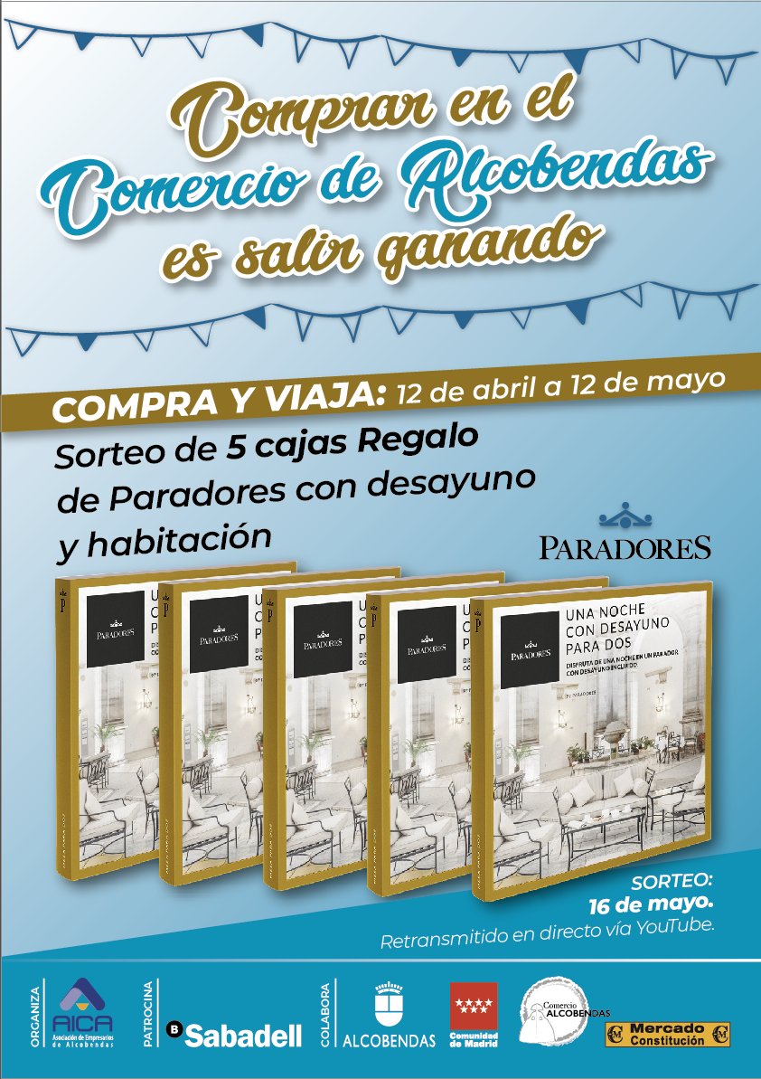 CARTEL COMPRA Y VIAJA