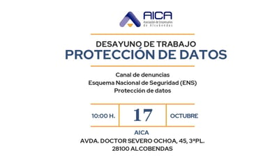 Desayuno de trabajo de AICA sobre Protección de Datos